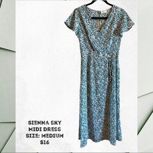 SIENNA SKY MIDI DRESS